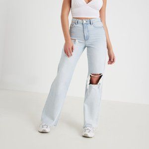 Garage Denim Wide Leg Jean - Brileigh Blue